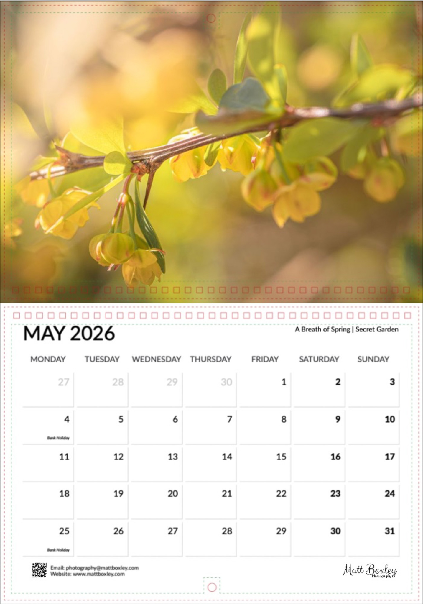 2026 Calendar Yours Today!
