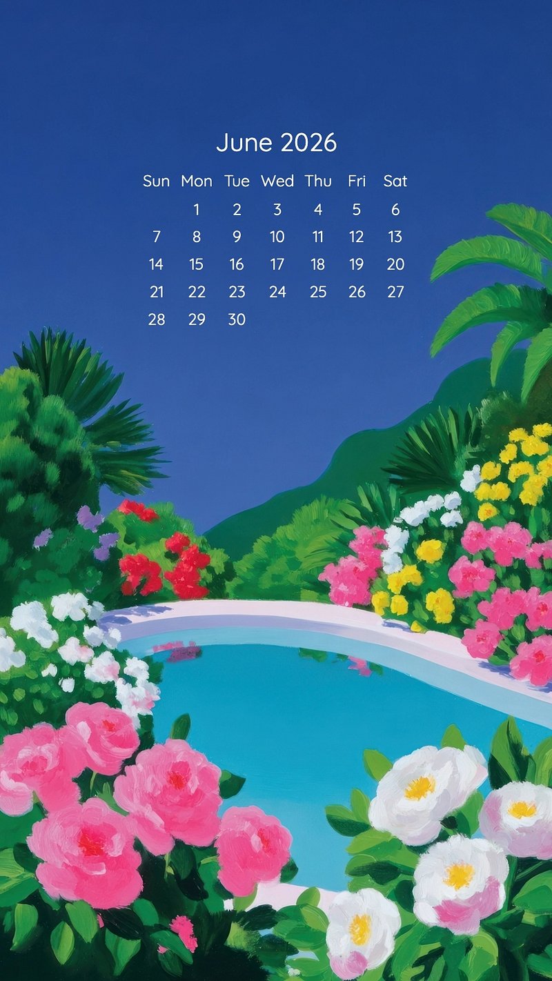 Floral Calendar 2022 Image Wallpaper