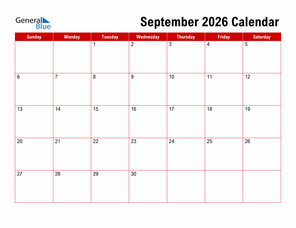 Basic Monthly Calendar