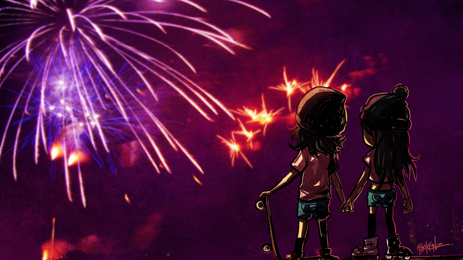 Fireworks Laptop Full HD 1080P , HD 4k Wallpaper Image, Background, Photos and Picture