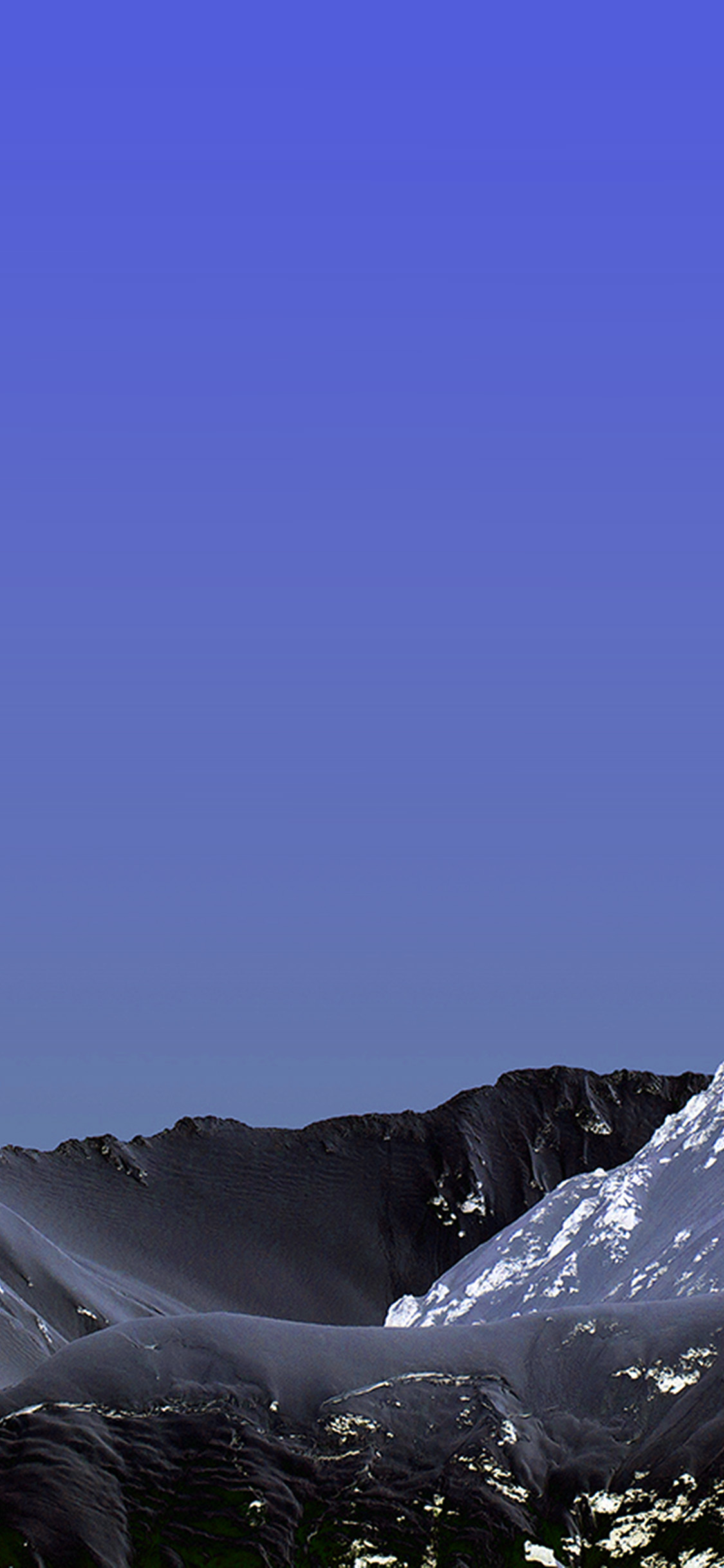 iPhone X wallpaper. simple moutain blue pattern background