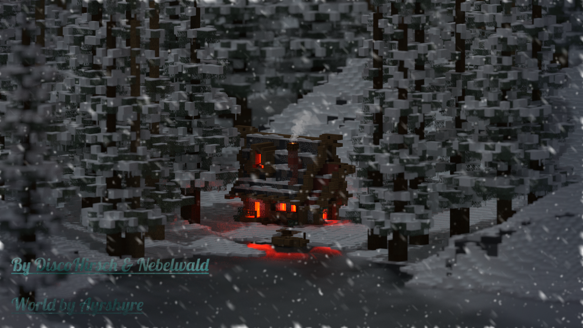 The Winter Cabin [Wallpaper] (downloadlink without watermark in comments)