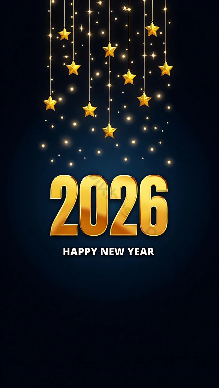 Happy New Year 2026 Fireworks Design Festive Celebration Background. JPG Free Download