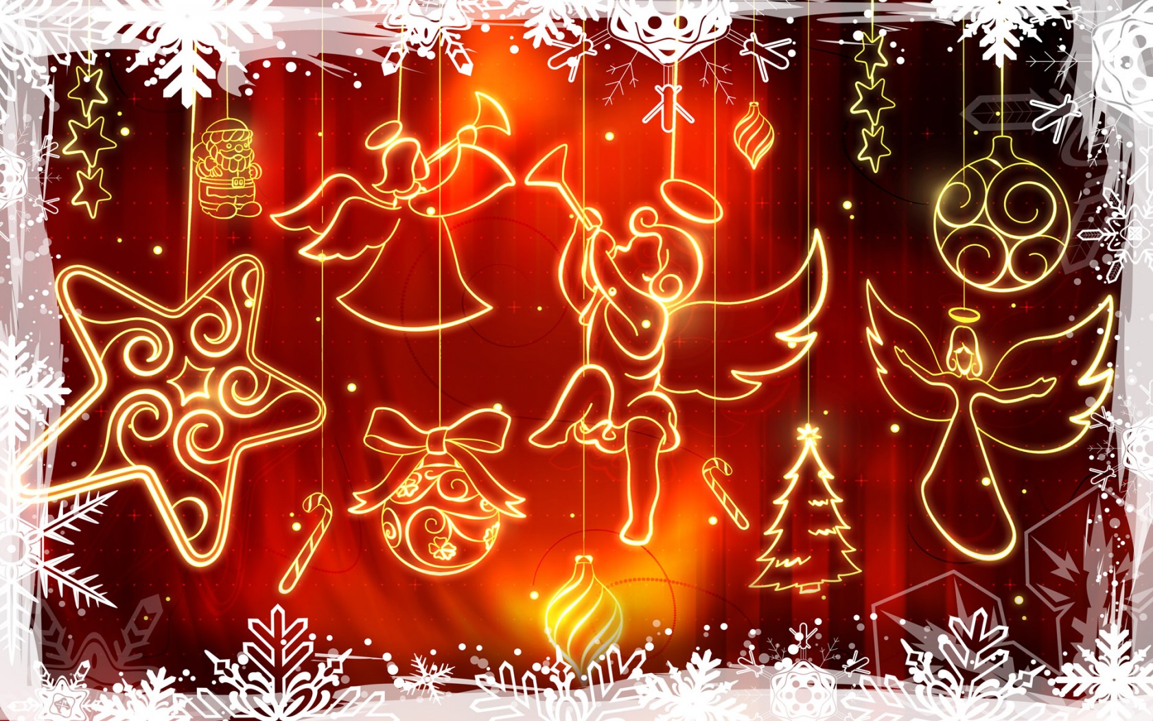 Christmas Widescreen Decoration Wallpaper