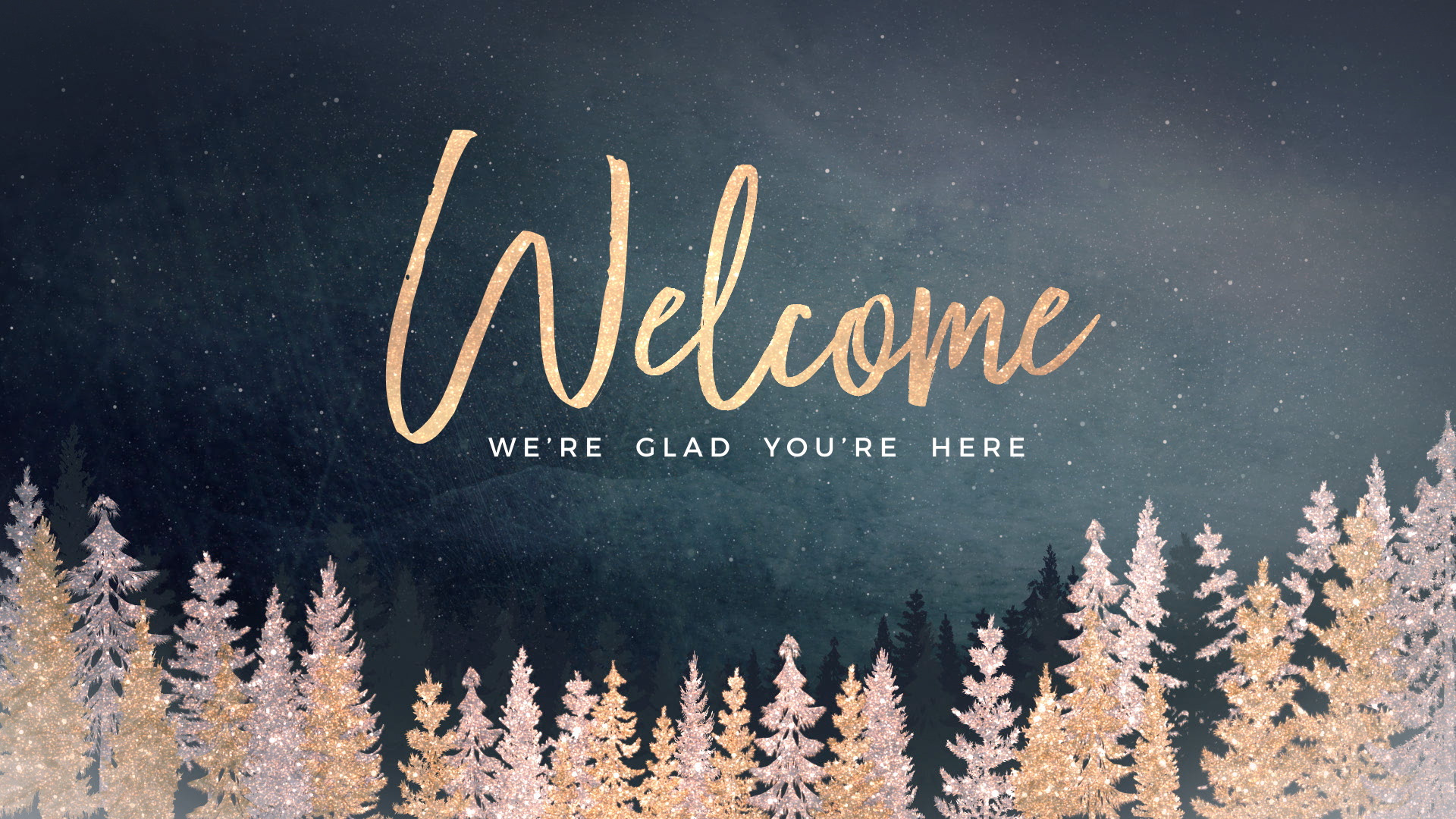 Christmas Sparkle Welcome. Motion Video Background