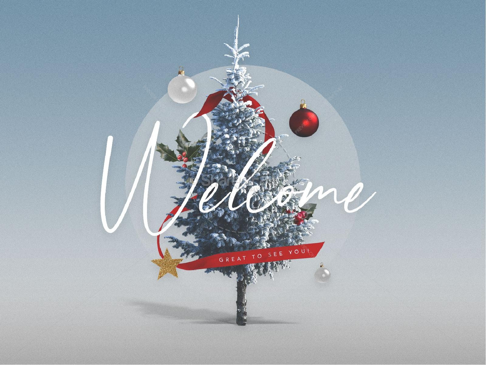 ShareFaith Media Merry Christmas White Christmas Church PowerPoint