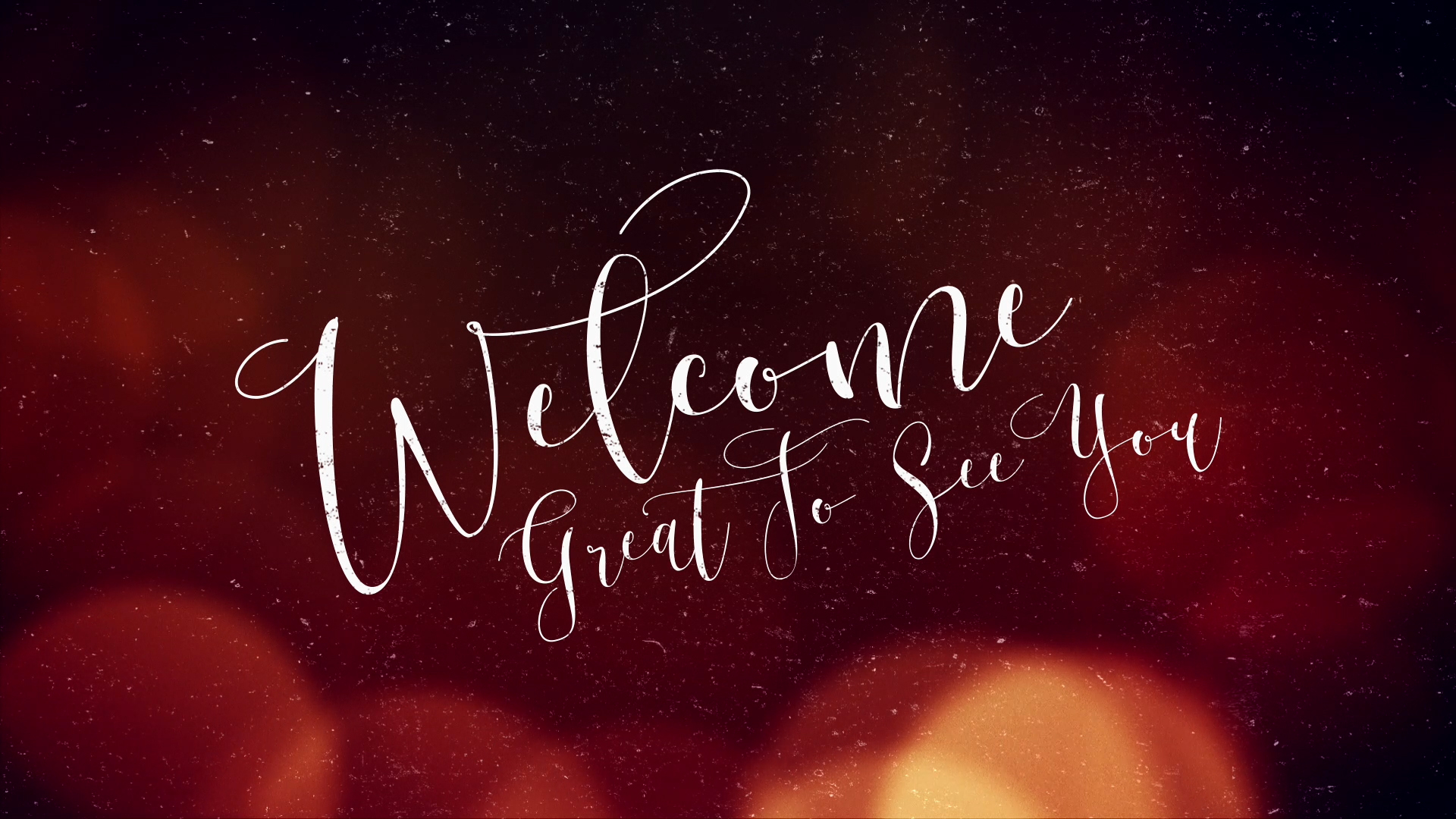 Warm Christmas Glow Welcome. Motion Video Background