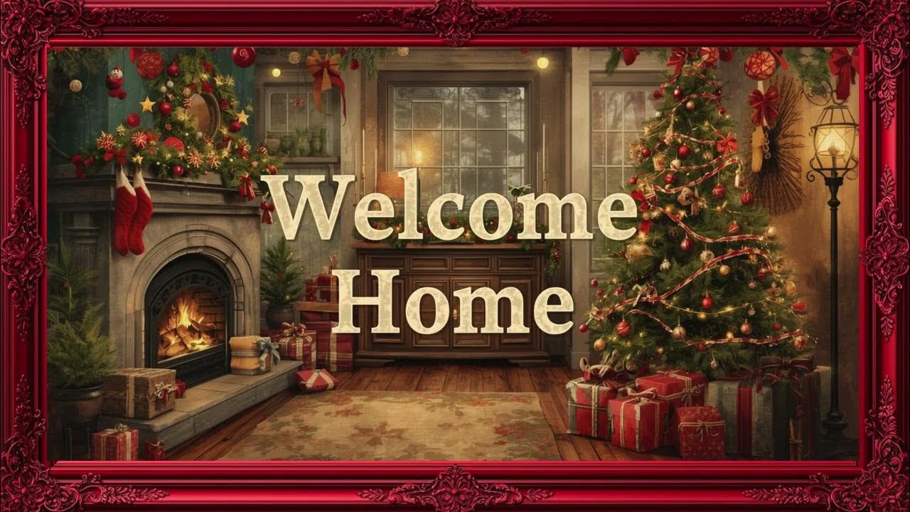 Christmas Welcome Home Screensaver / Wallpaper / 4K / TV Art / Frame Art