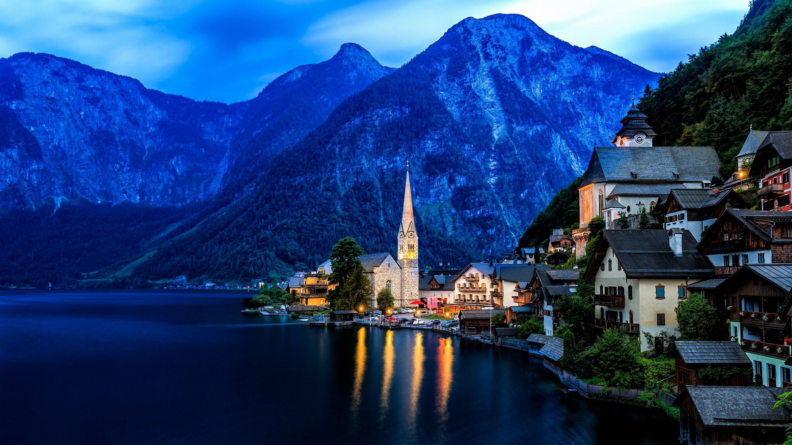 WQHD, QHD, 16:9 Hallstatt Wallpaper Free 2560x1440 High Quality Background