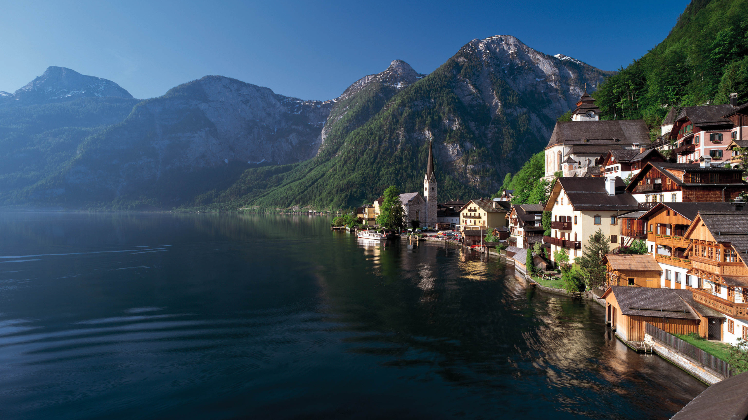 WQHD, QHD, 16:9 Hallstatt Wallpaper Free 2560x1440 High Quality Background