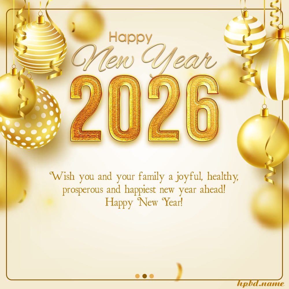 Make Luxury Happy New Year 2026 Card Image