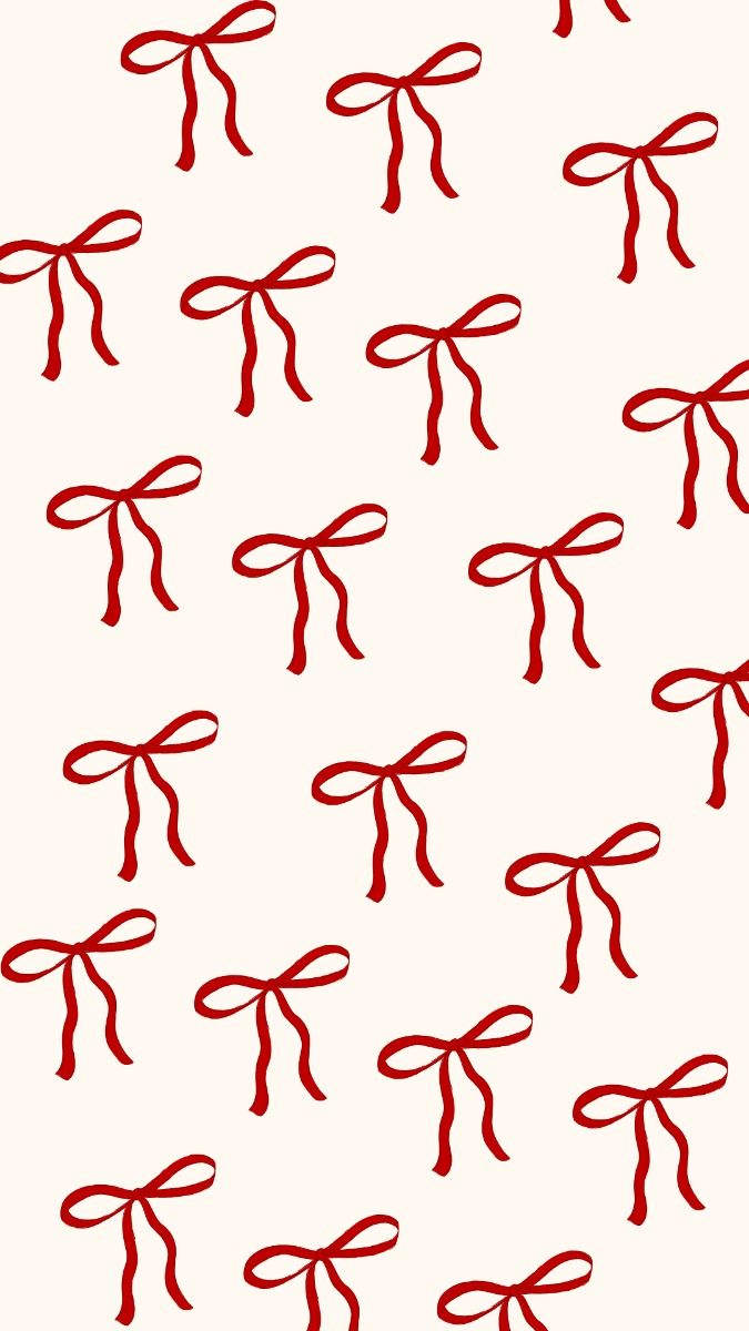 Christmas Bows Phone Wallpaper Holiday Themed Phone Backgroun
