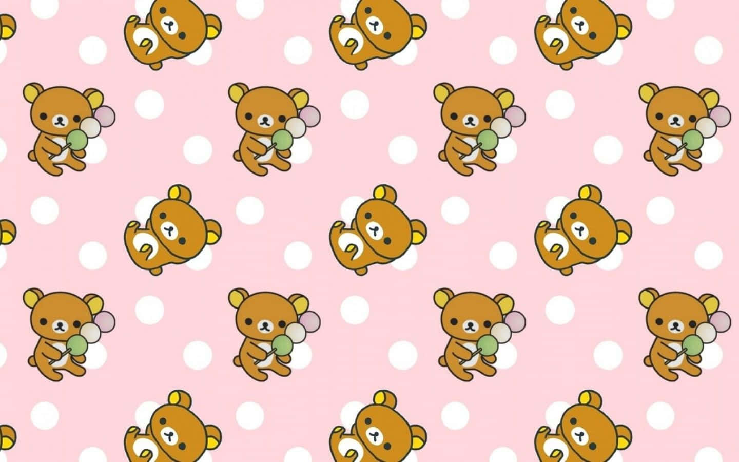 Download A kawaii laptop in soft pastel colors. Wallpaper