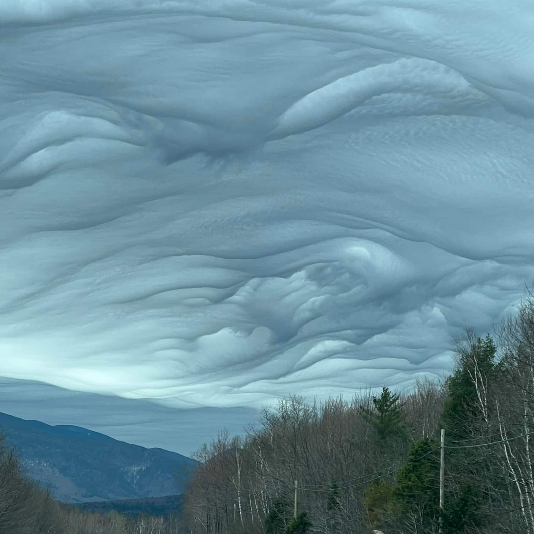 Rare Wave Like 'asperitas' Clouds Spotted Over New Hampshire Washington Post
