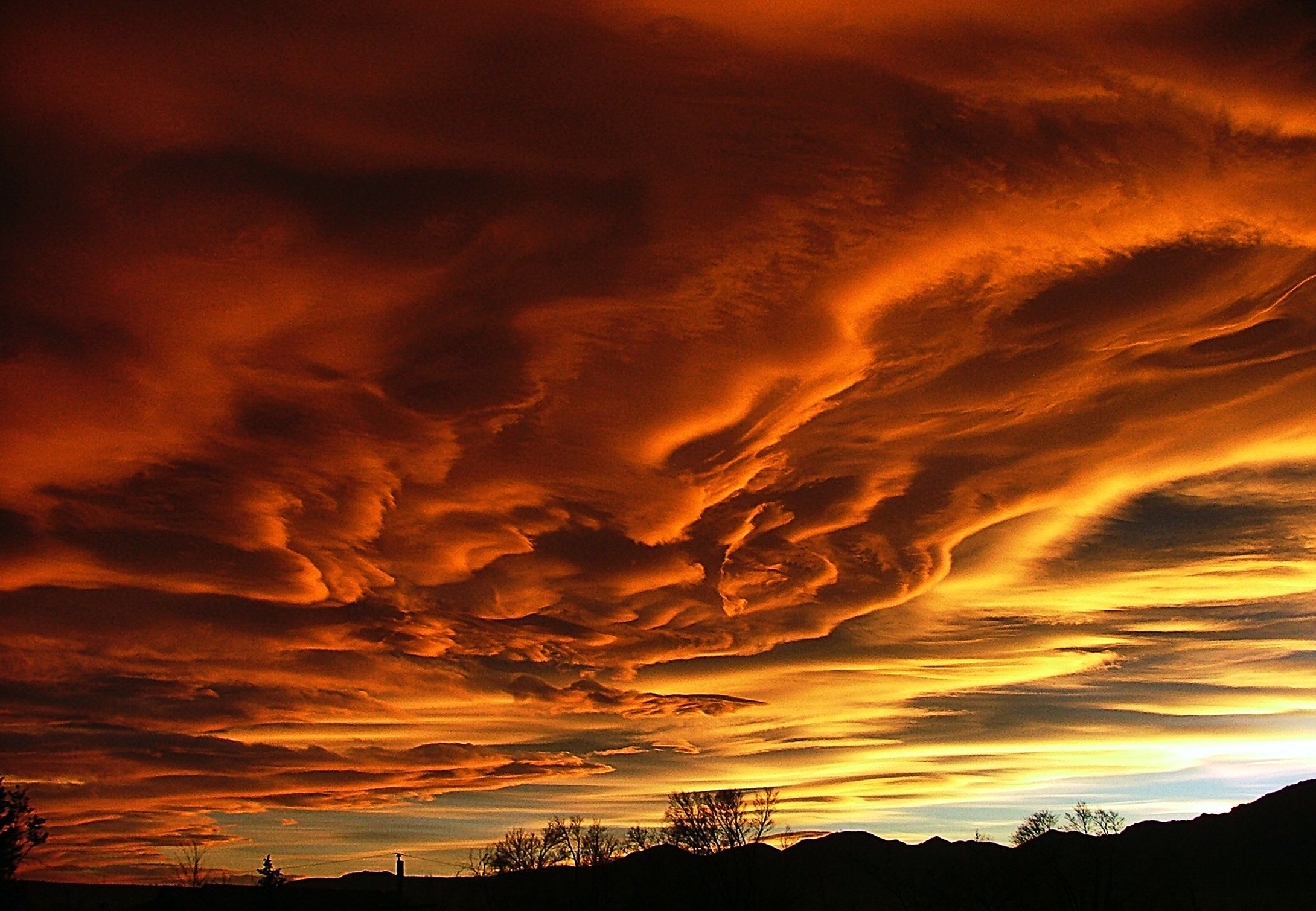 Bolder Sunset Lenticular clouds