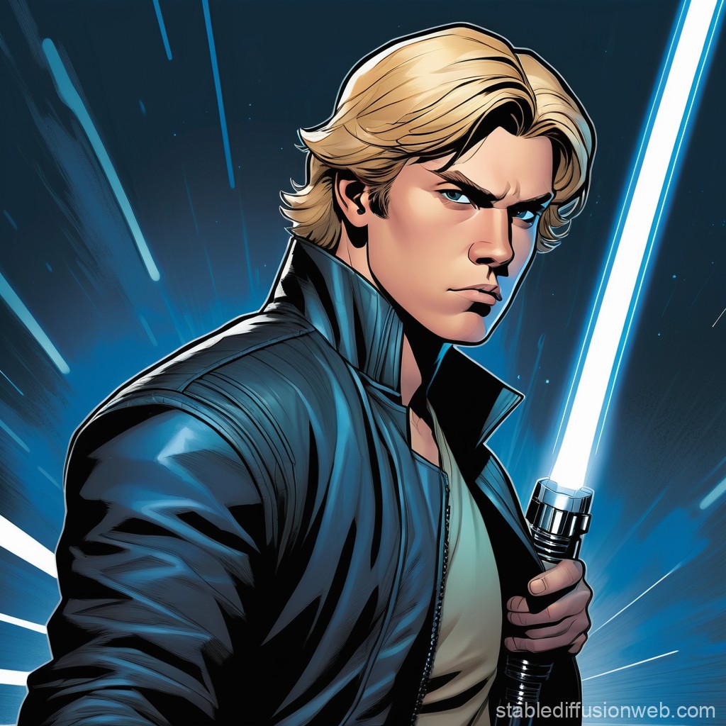 Cade Skywalker Star Wars Legacy Comic Illustration. Stable Diffusion Online