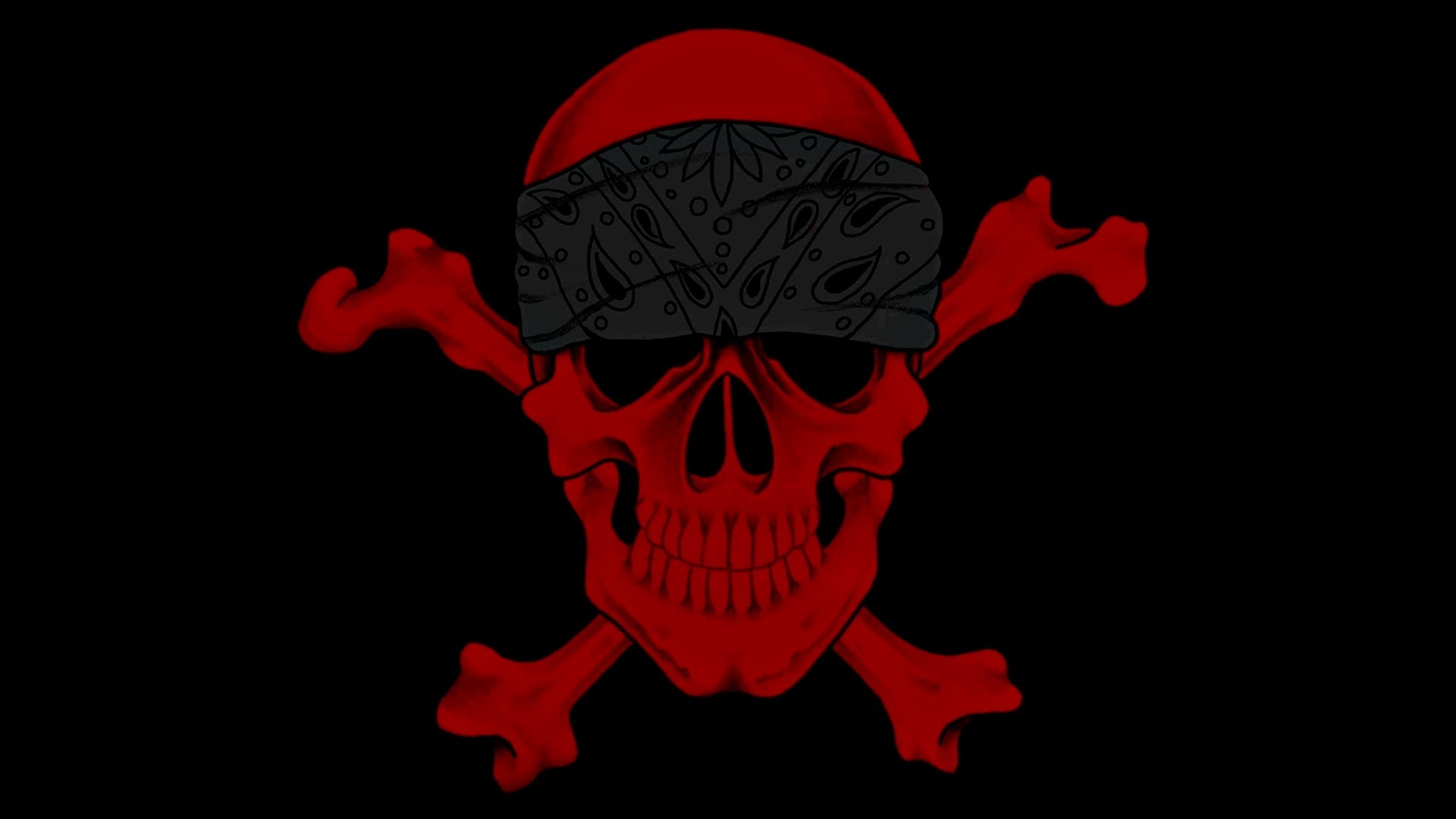 Wallpaper wallpaper, sake, red, background, gangsta, death, bones, teeth for mobile and desktop, section разное, resolution 1920x1080