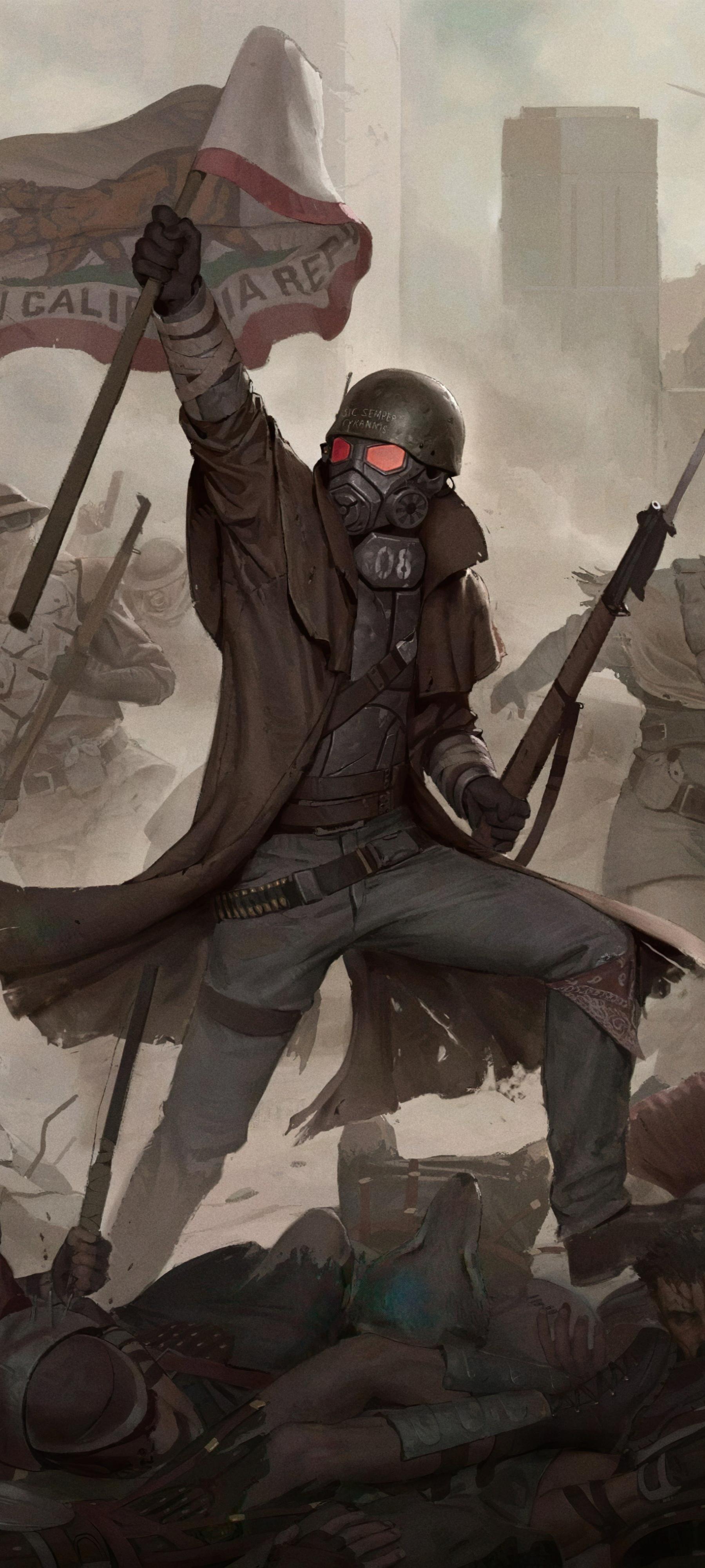 Fallout New Vegas, NCR wallpaper (by deimos art)[1799x3998]