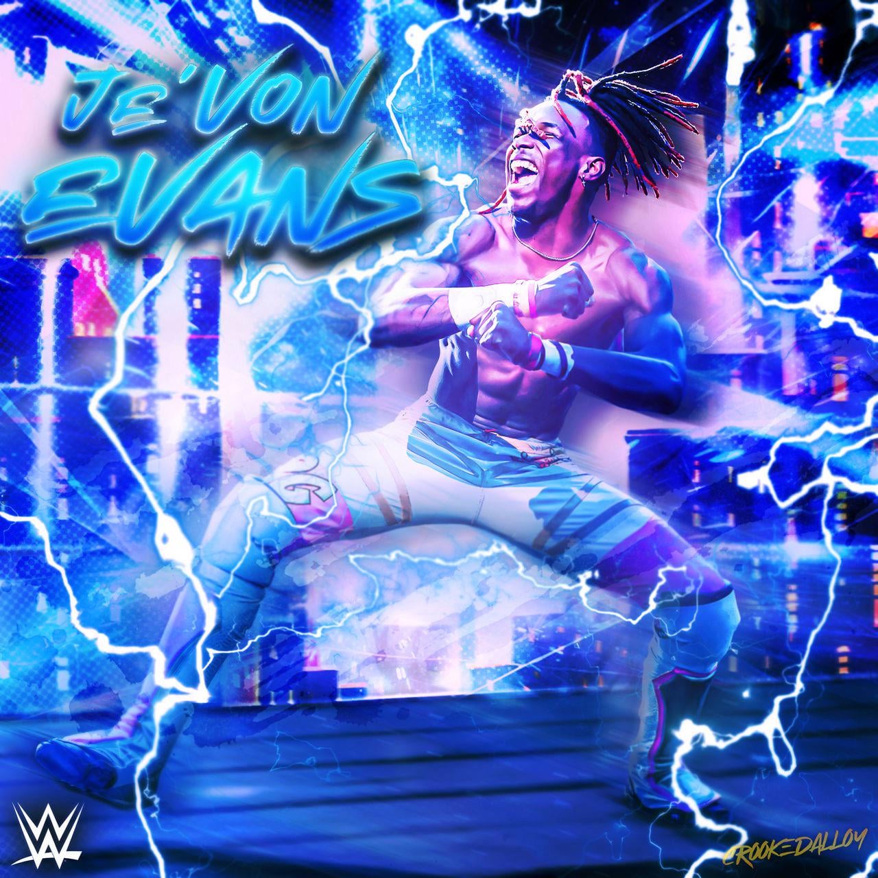 First look at Je'Von Evans on WWE 2K25