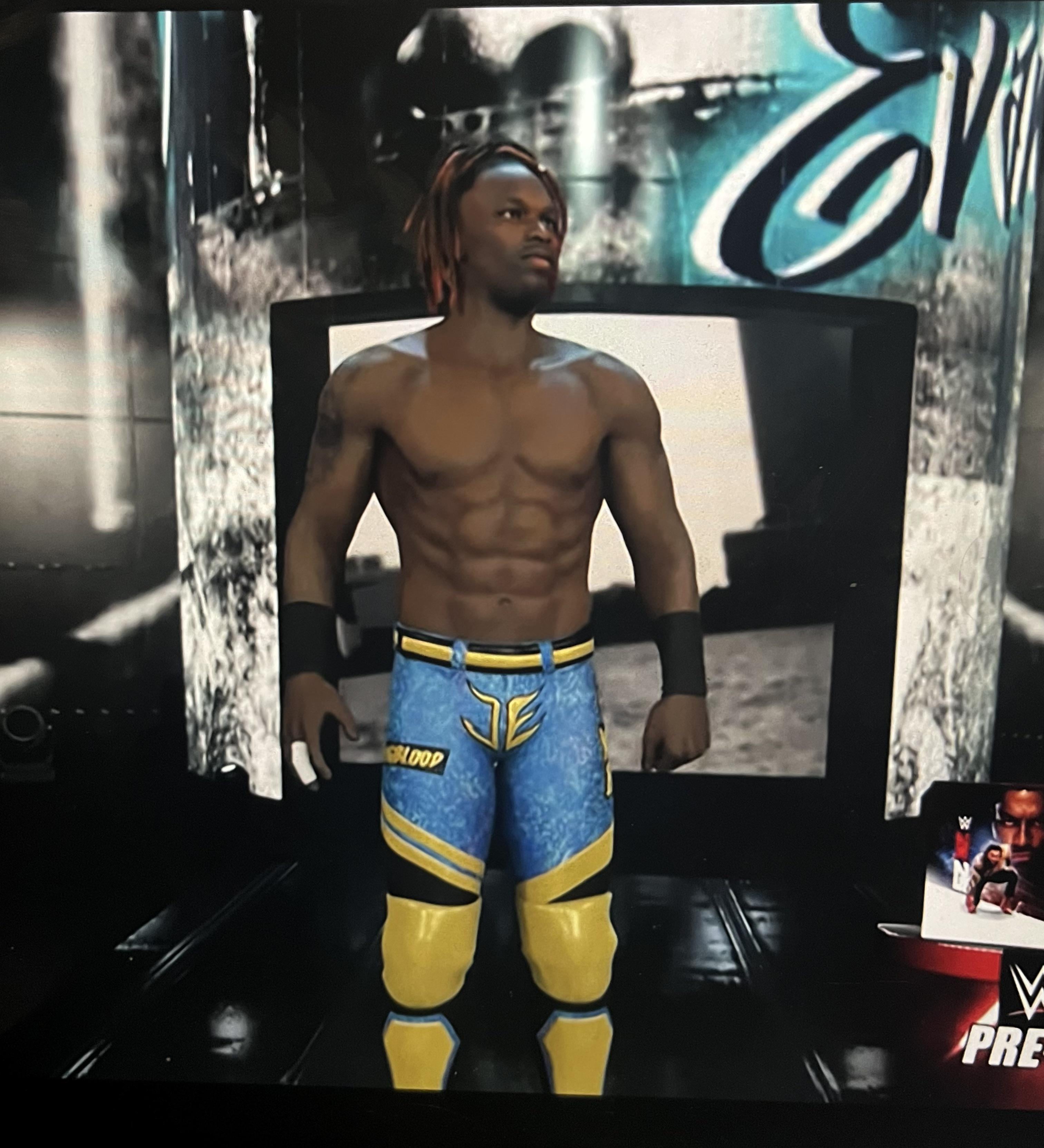 First look at Je'Von Evans on WWE 2K25