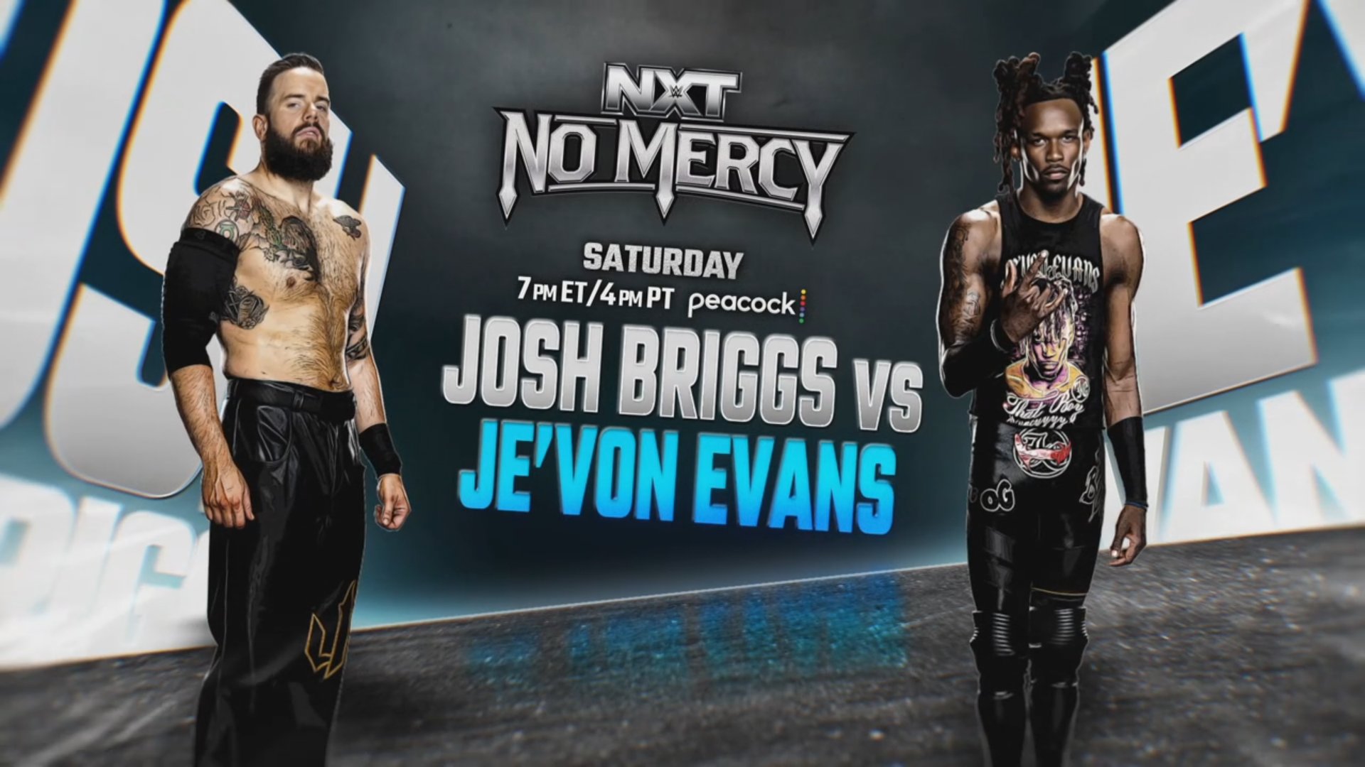 Vitamin T Josh Briggs vs Je'Von Evans is official for #WWENoMercy #WWENXT