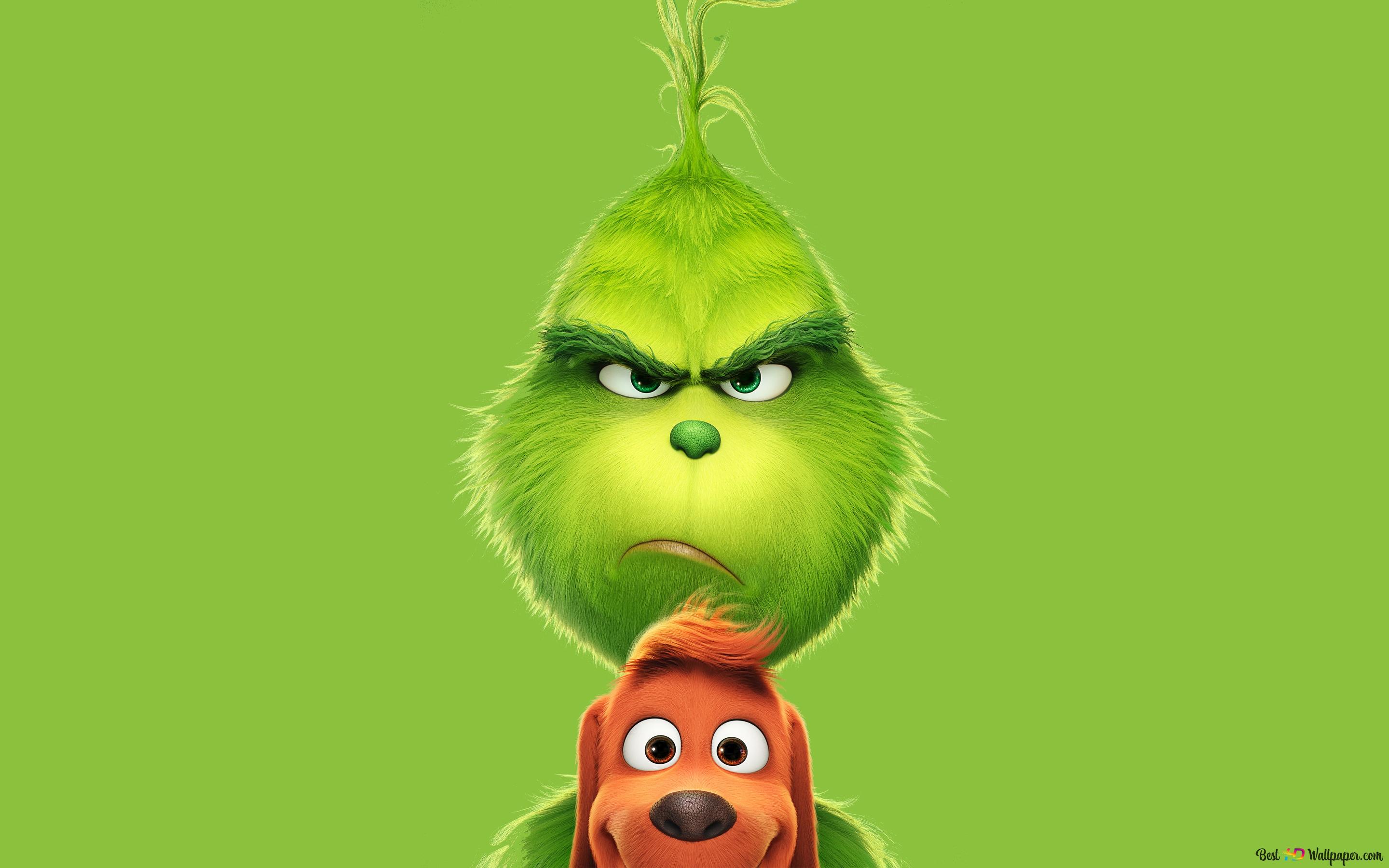 Mr. Grinch and Max 4K wallpaper download