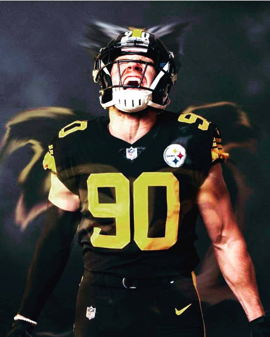 Download Pittsburgh Steelers linebacker T.J. Watt. Wallpaper