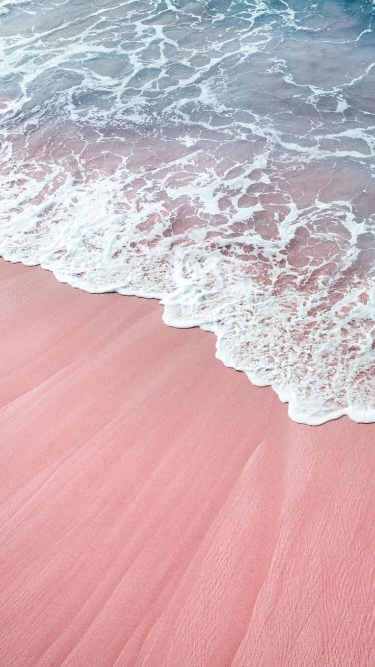 Pink Beach Wallpaper for iPhone and Android