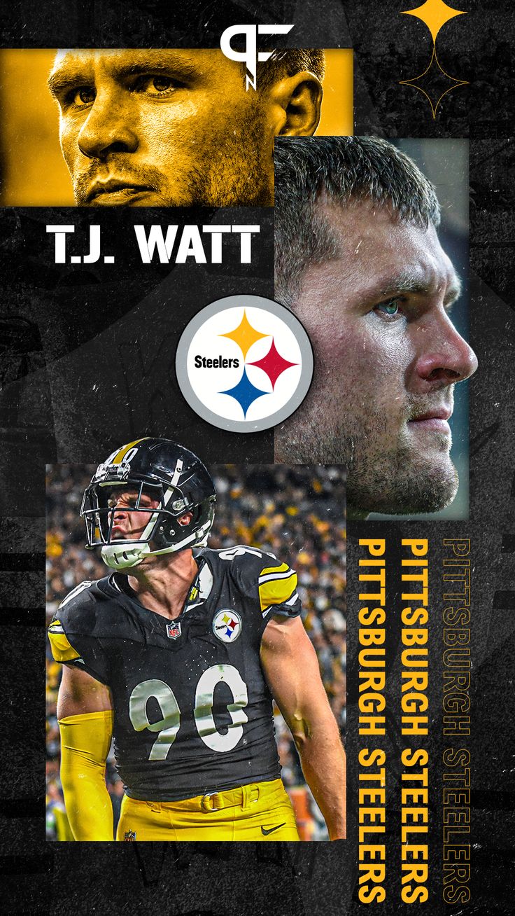 Mobile phone wallpaper of Pittsburgh Steelers OLB TJ Watt