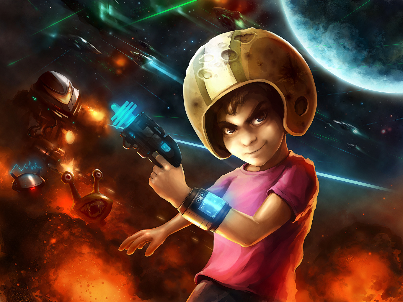 Picture Boys pistol Helmet Commander Keen, Billy Blaze Fantasy vdeo