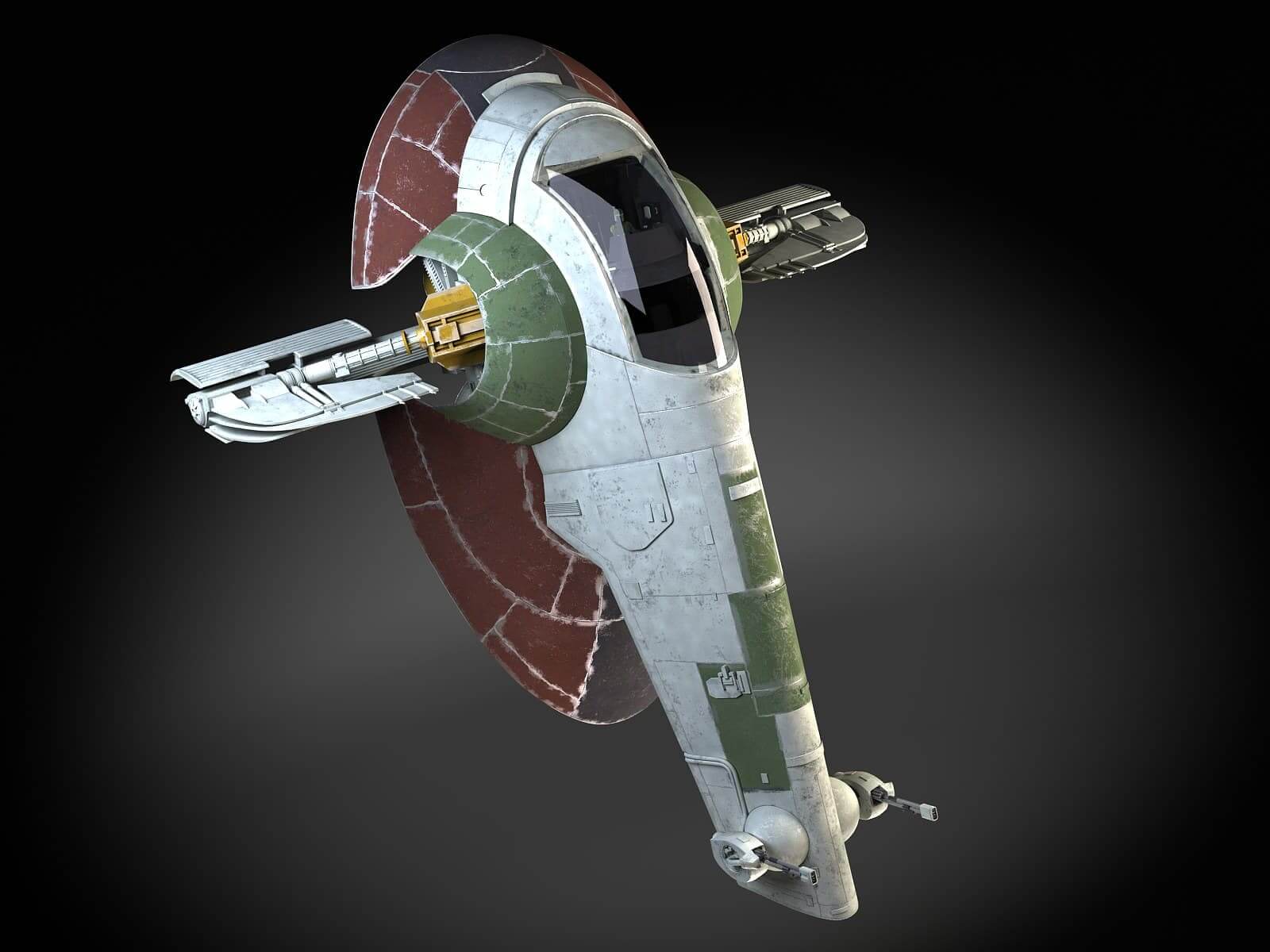 Slave Wallpaper Star Wars Boba Fett Slave I 3D Model By SQUIR