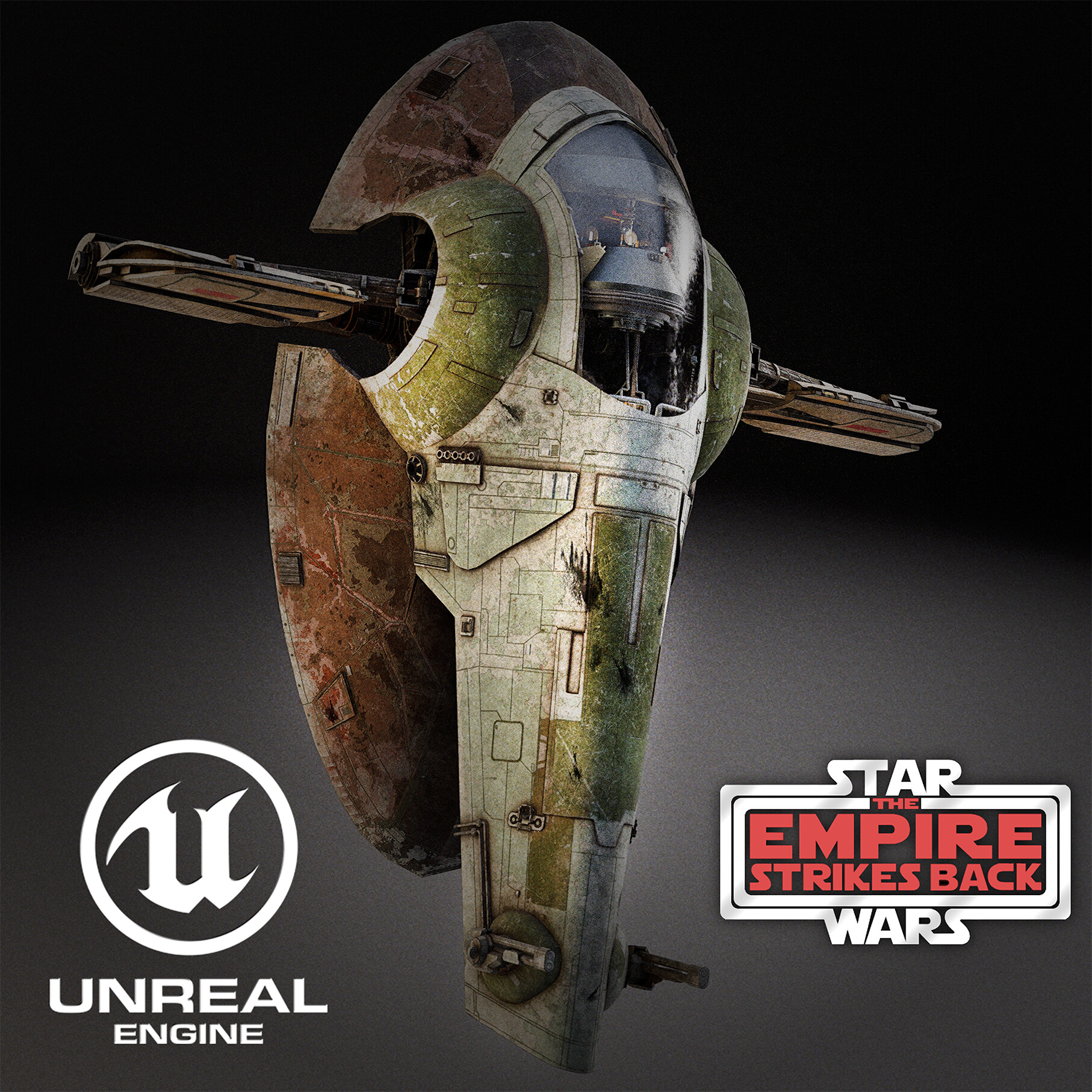 Slave 1 / Boba Fett Starship (Fan Art)