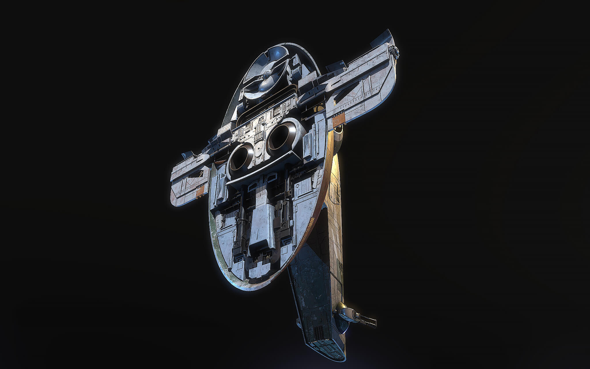 Slave 1 Star wars 3D Render, Digital Art