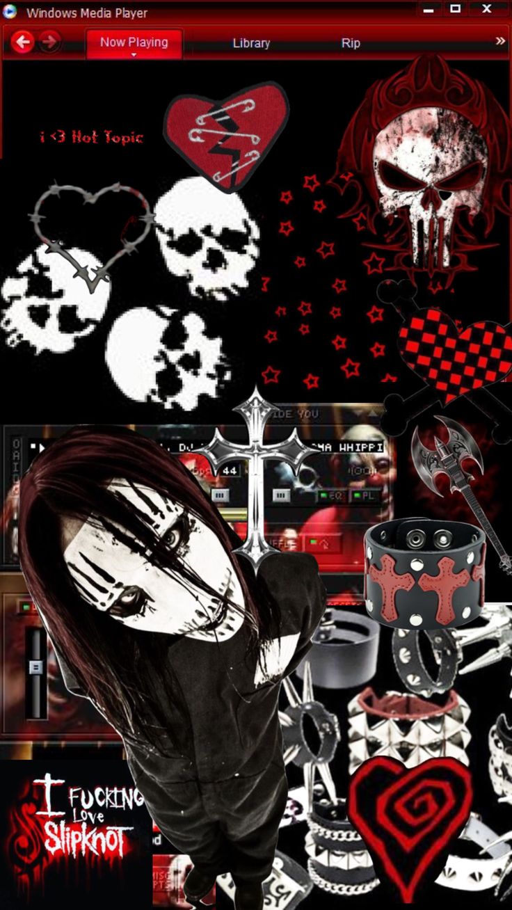 red #emo #scene #metal #numetal #joeyjordison #slipknot