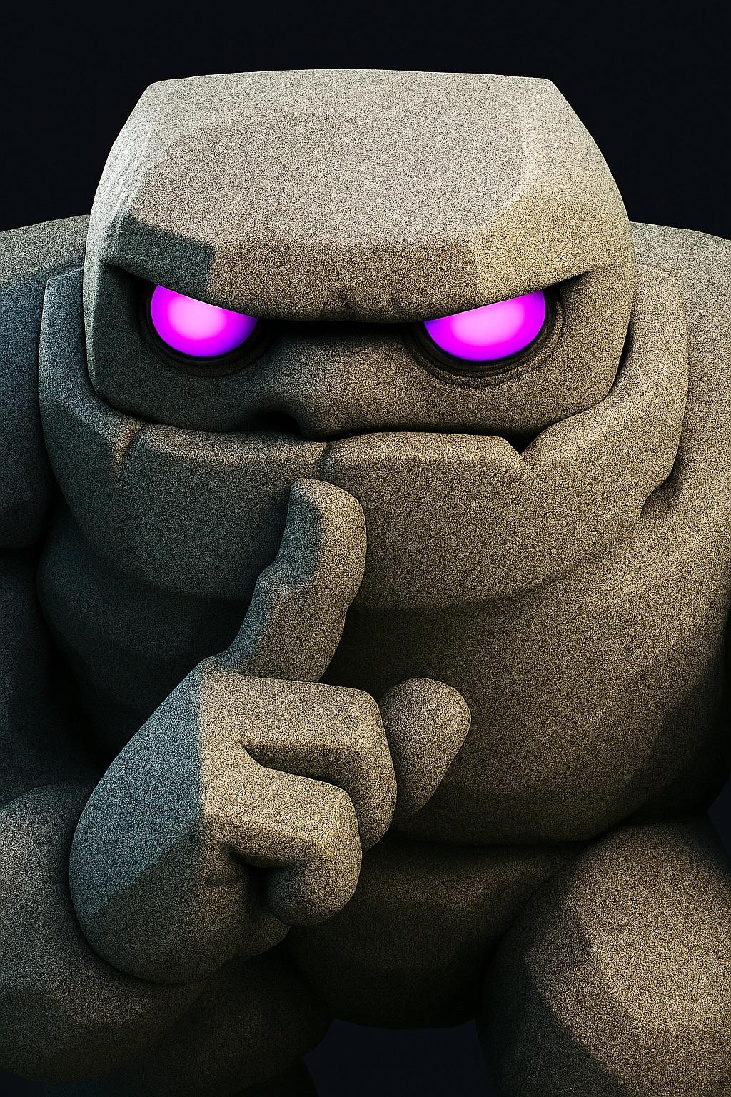 Sneaky golem in the camera roll