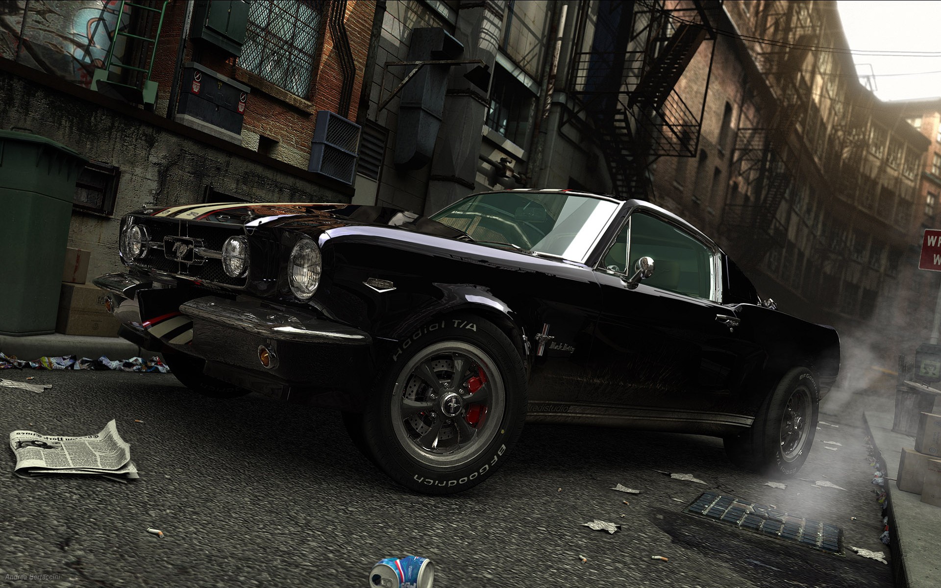 Ford Mustang, Car, Street, Black, Drift, Ford, Black Cars Wallpaper HD / Desktop and Mobile Background