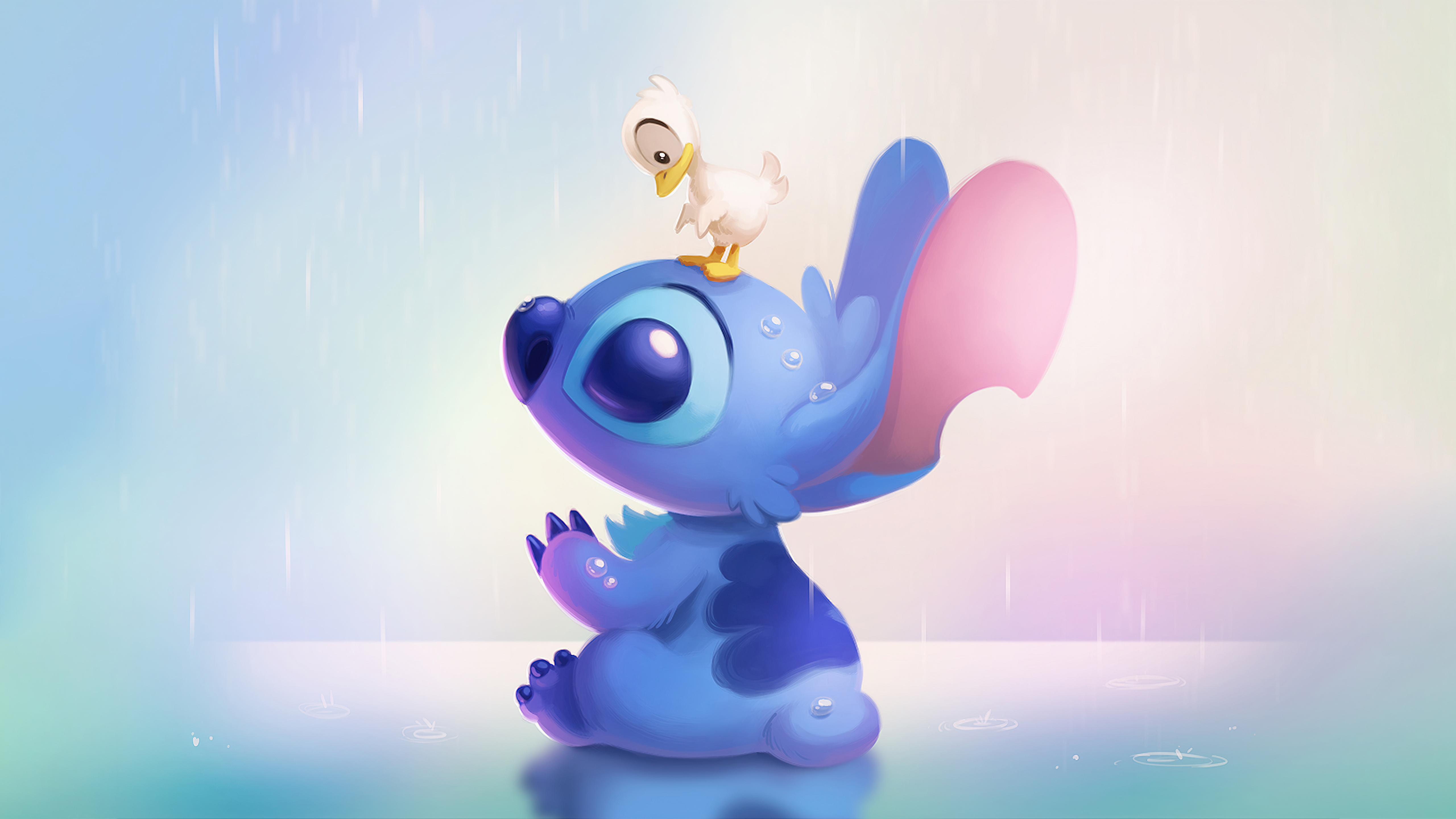 Koala Wallpaper 4K, Stitch, Disney, 5K, Cartoon