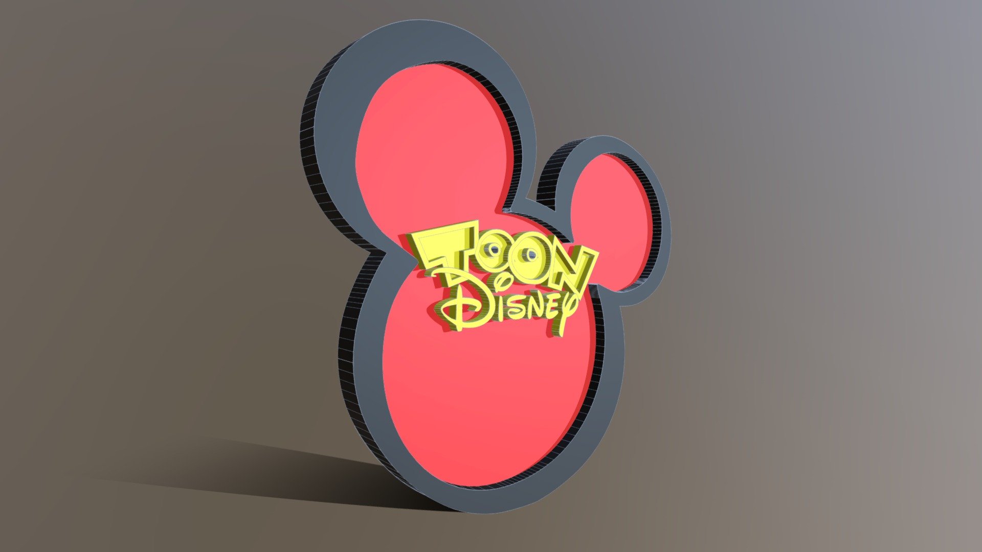 Toon Disney Logo 2005 2010 Free 3D Model By Bienvenido El Callie Oke [a874d6d]