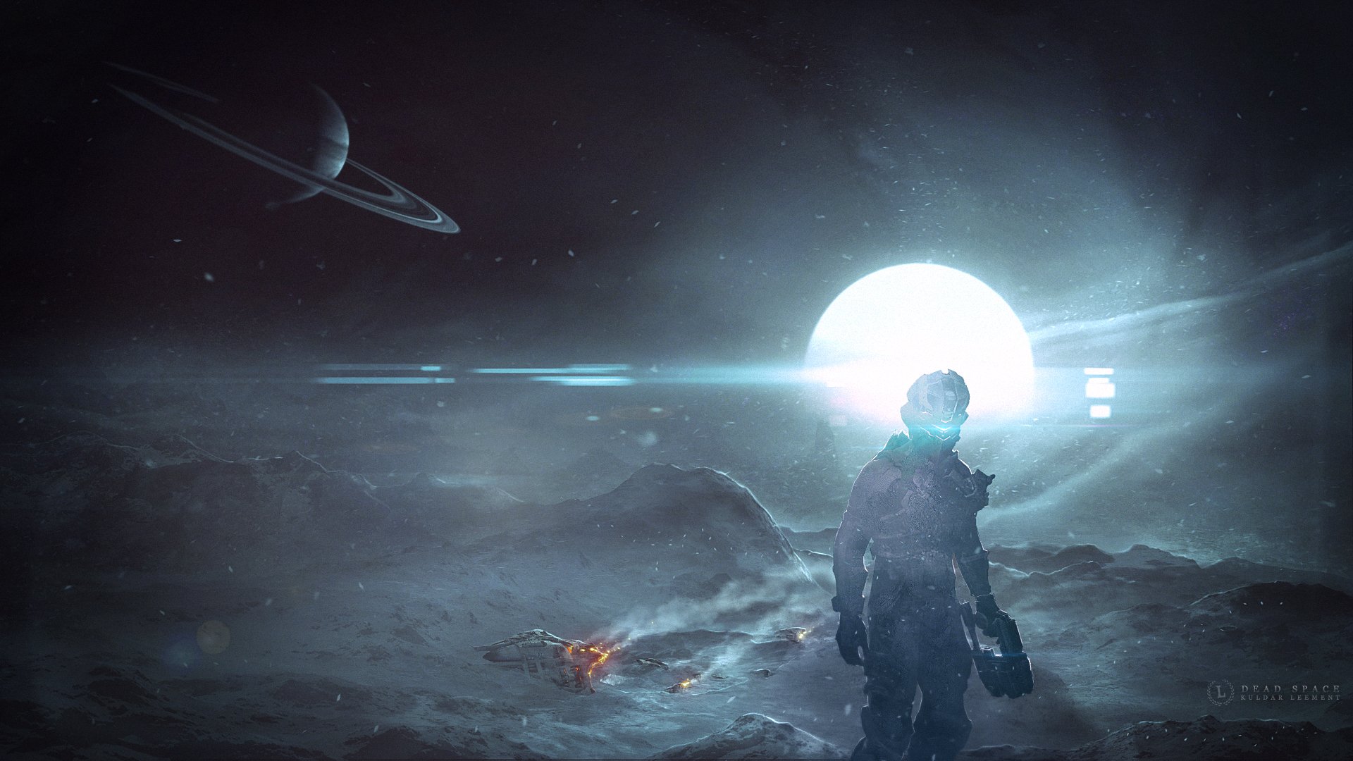 Dead Space HD Wallpaper: Cosmic Horror in a Distant Void