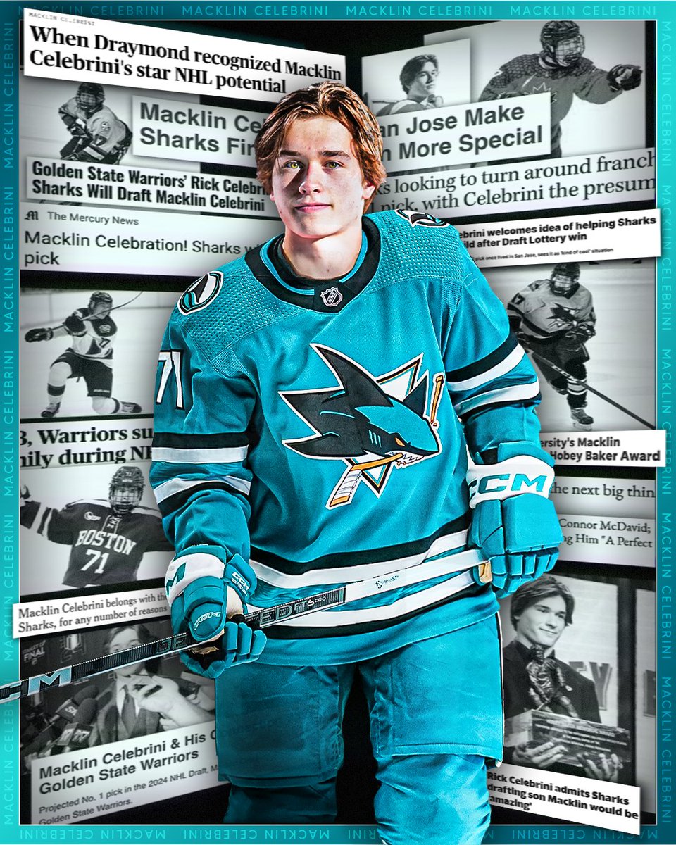 It's Celebrini SZN #TheFutureIsTeal