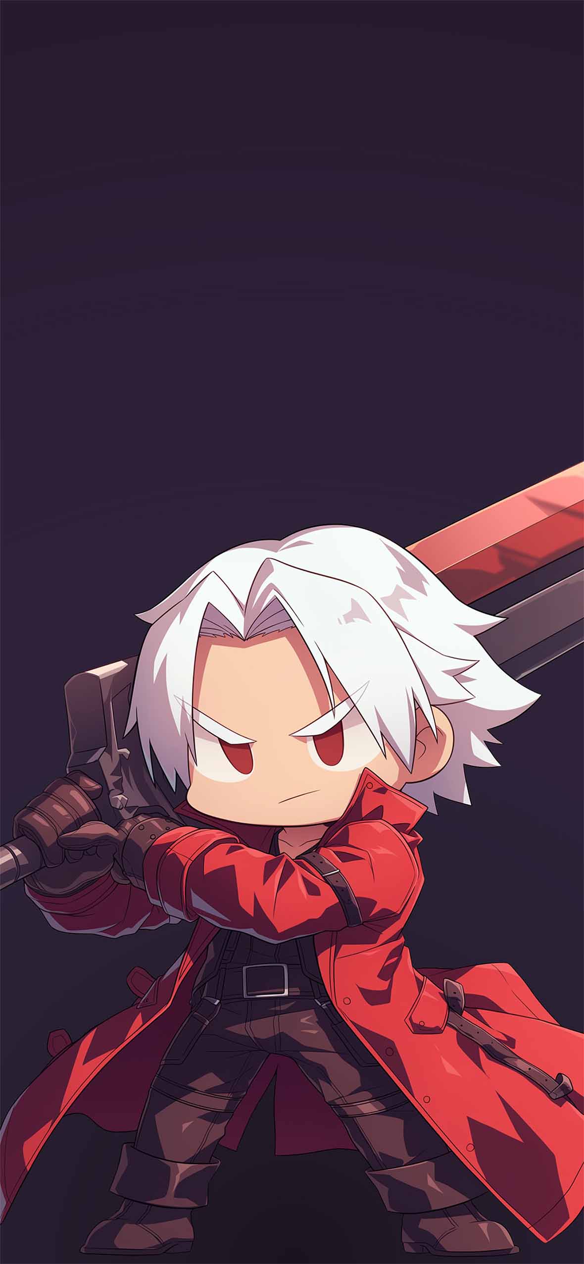Devil May Cry Chibi Dante Red Coat Wallpaper