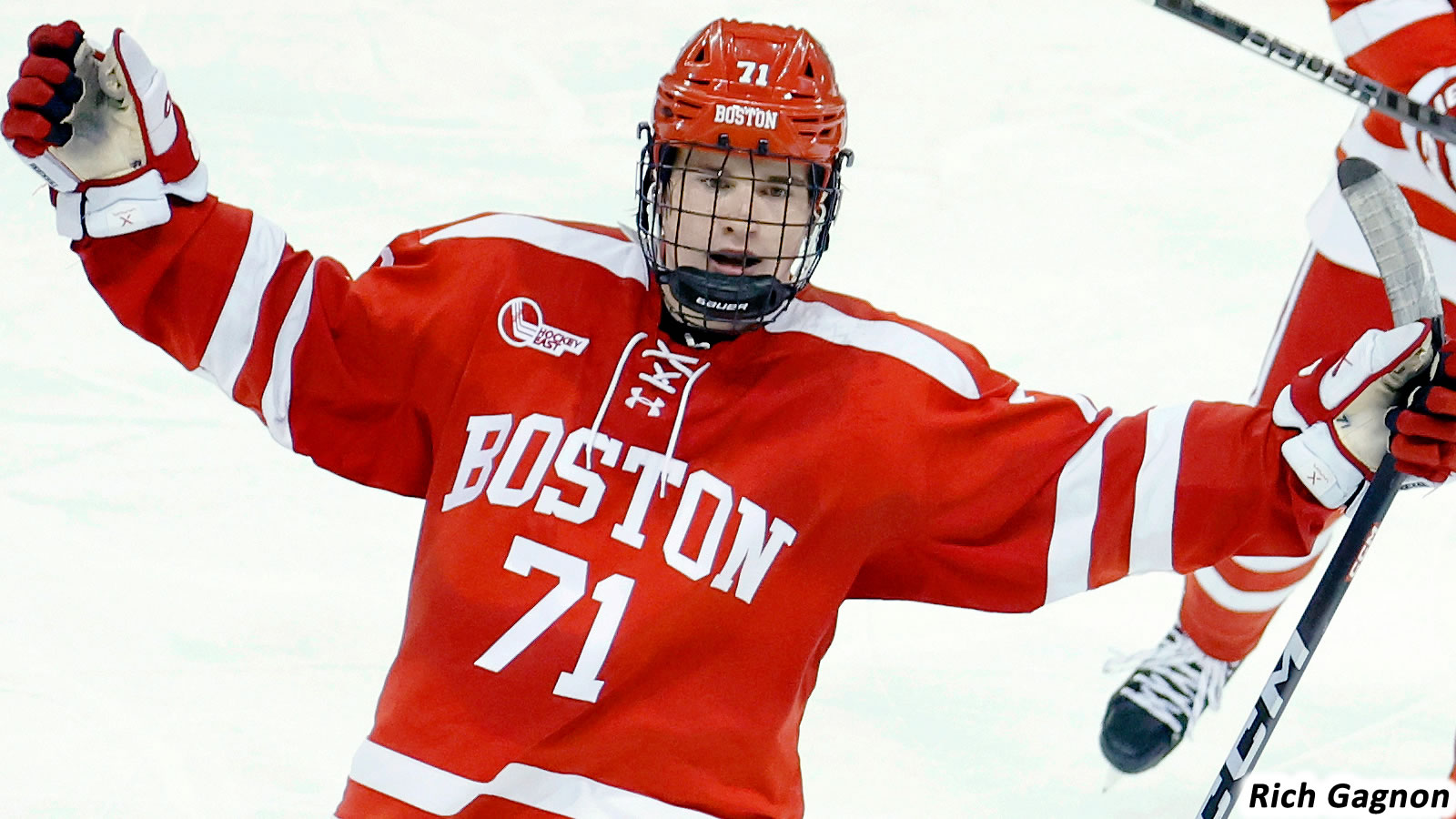 Boston University's Macklin Celebrini Named National Rookie of the Month East Association