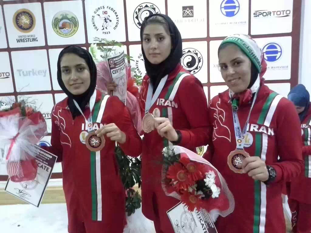 The Iranian Wrestling Federation earlier this month sent more than a dozen female athletes to the 2015 Grappling World Championships in Antalya, Turkey. The women became the first from Iran to ever