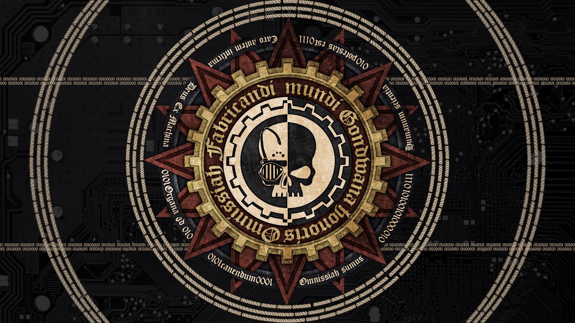 Cool admech wallpaper I found on the internet, feel free to use it, no idea who is the original artist