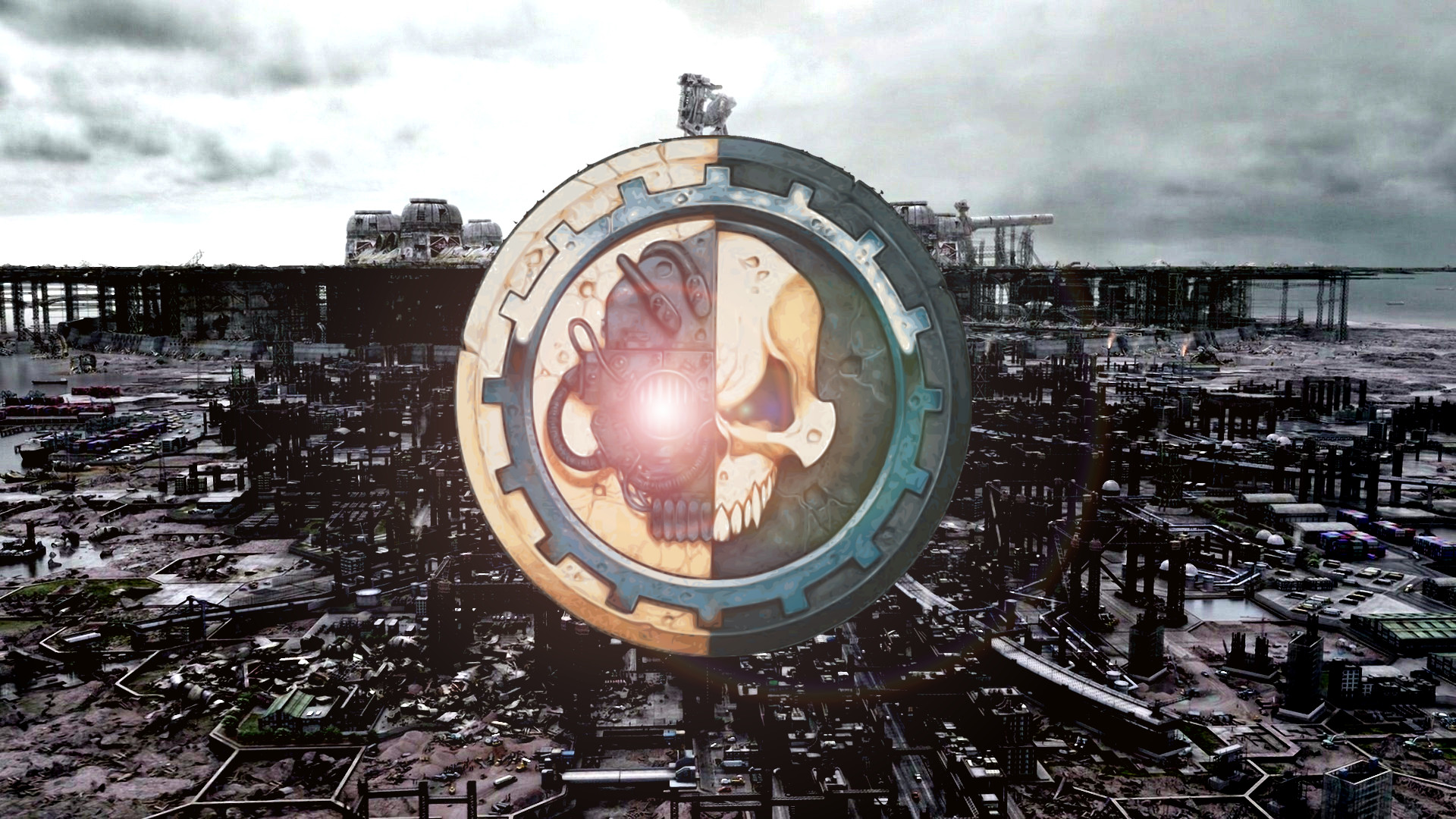 I made an Adeptus Mechanicus wallpaper