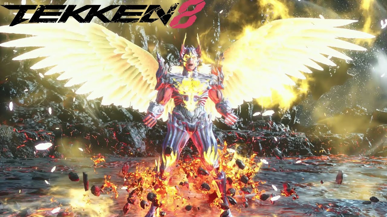 Tekken 8 Angle Jin vs Devil Kazuya Big Fight in Space 4k 60fps