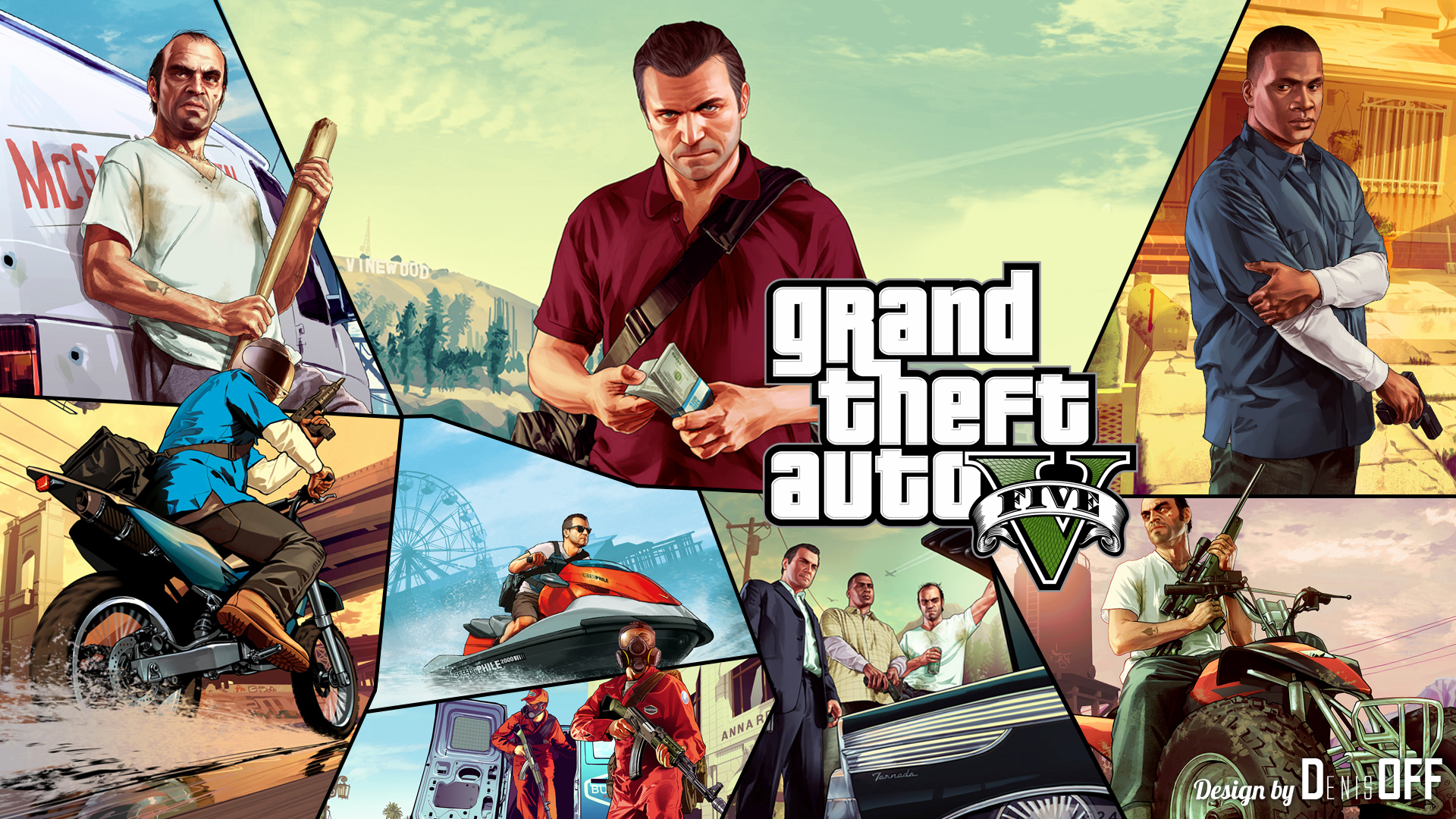 Wallpaper Photohop, gta, gta5, GTA, denisoff, GTAV for mobile and desktop, section игры, resolution 1920x1080