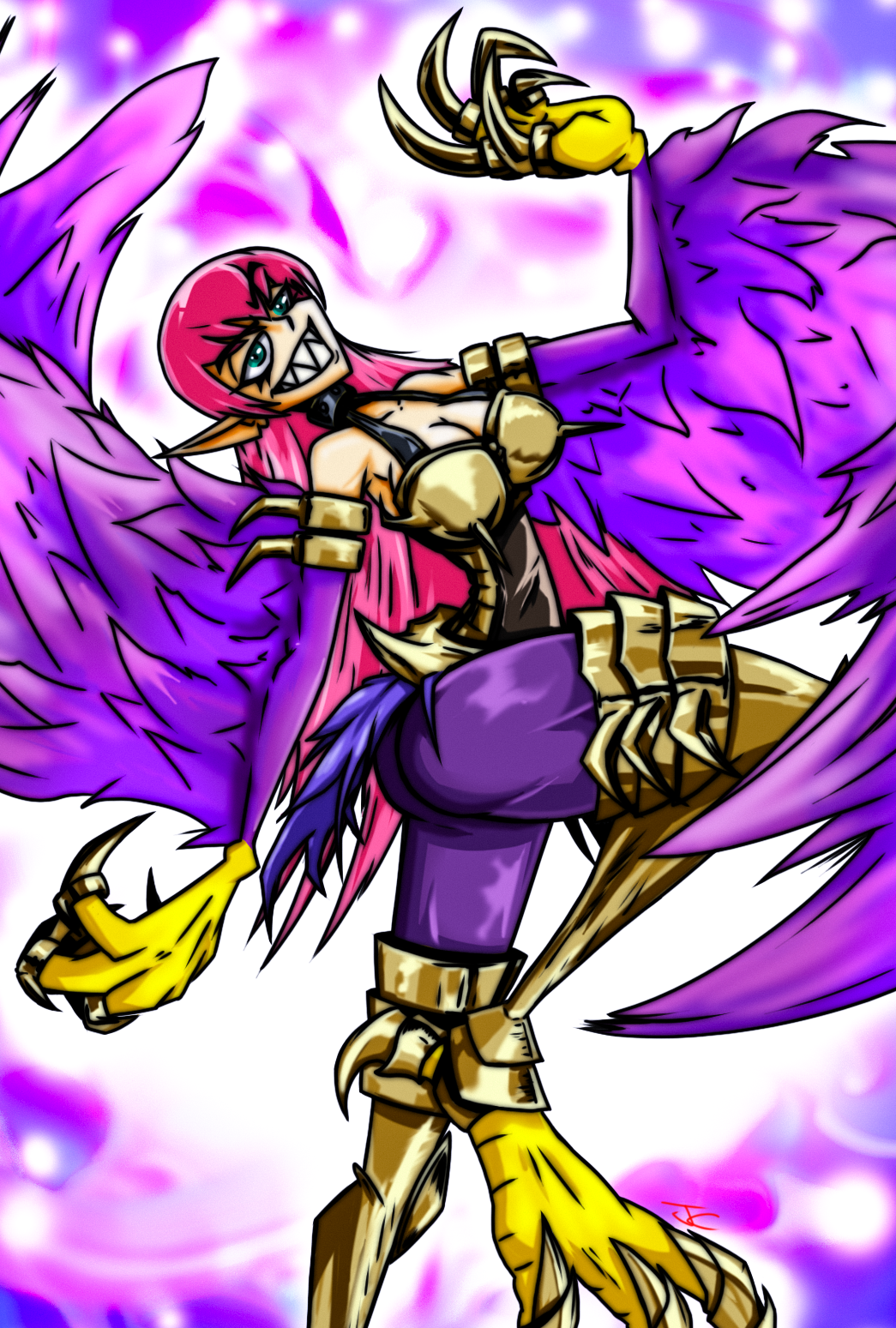 Art Raffle Cyber Slash Harpie Lady by JCaluger on Newgrounds