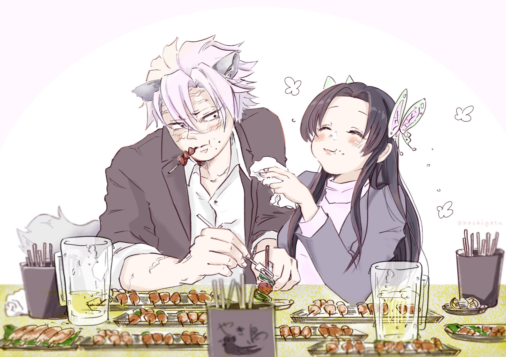 Sanemi & Kanae. Demon Slayer HD Wallpaper. Kimetsu no Yaiba Fans Delight