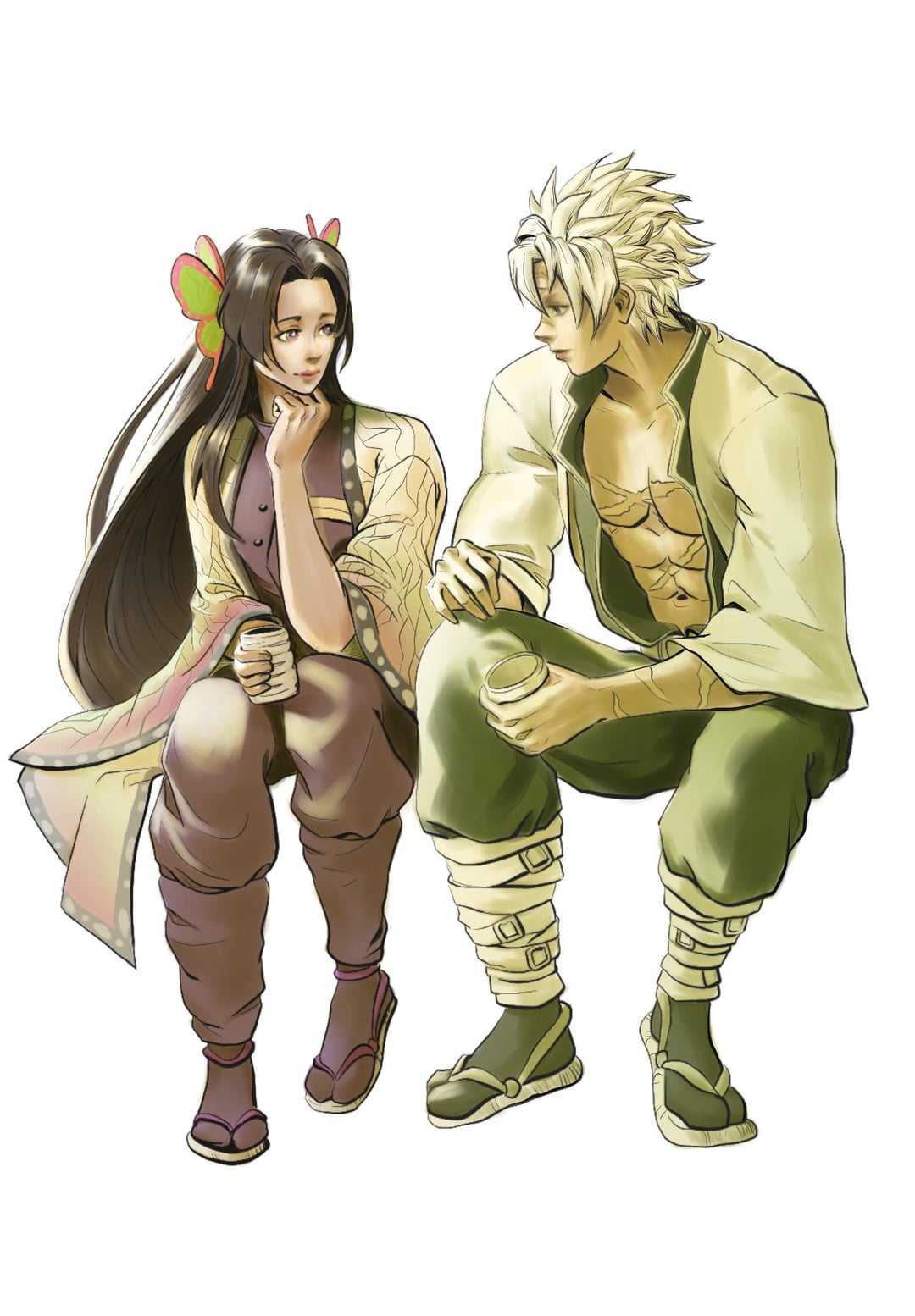 Sanemi x kanae fanart